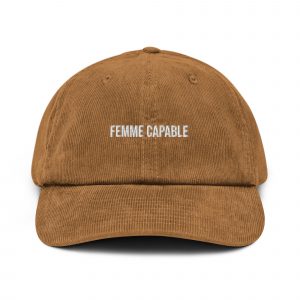 Casquette Velours côtelé Femme Capable