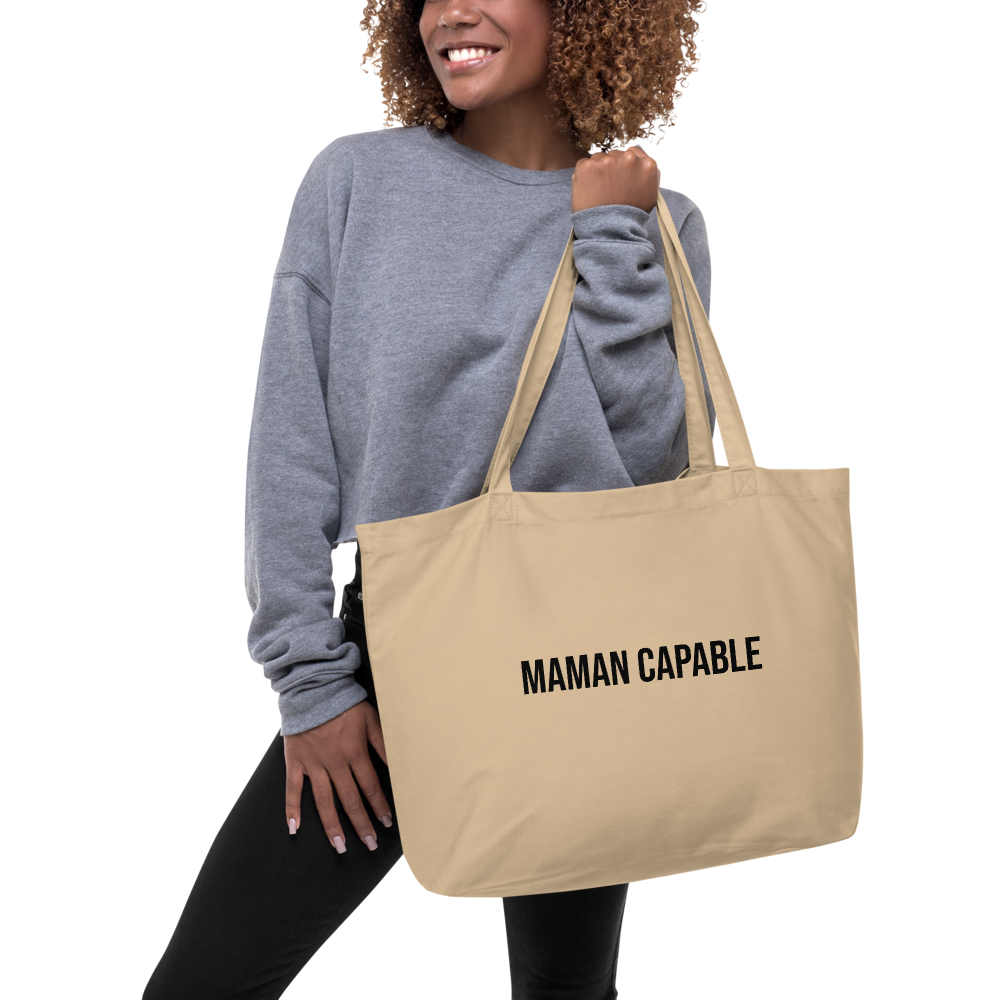 Big Tote Bag Beige Maman Capable – Image 2